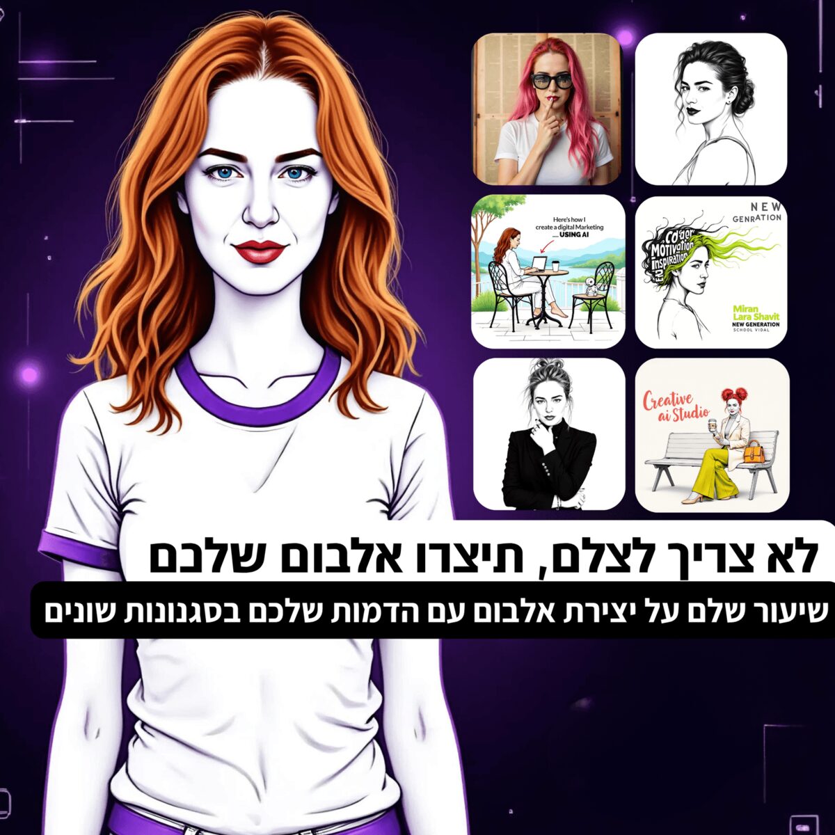 שיעור יצירת צילומים ואלבומים בעזרת בינה מלאכותית